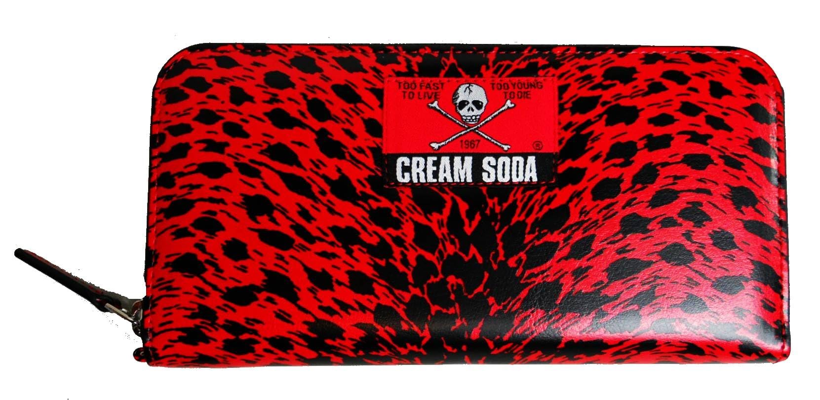 Amazon | [Cream Soda] ラウンドファスナーウォレット 『 RED