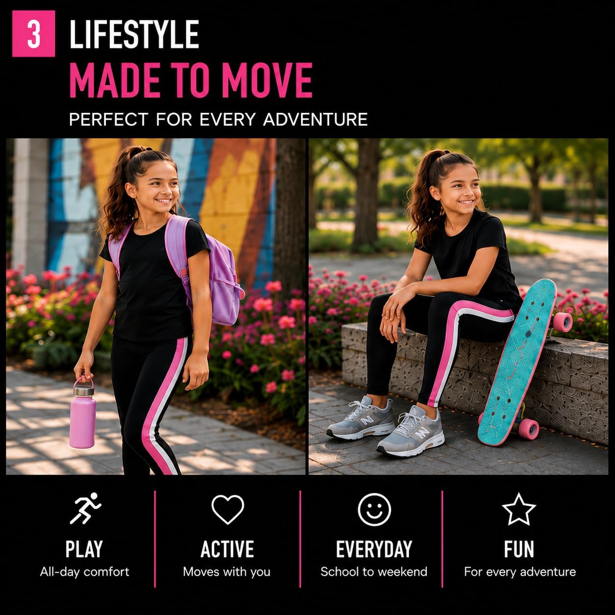 New Balance Girl's Performance Leggings (Big Kids)