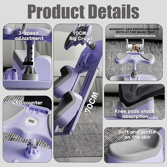 Crawling Training Machine, Spine Twist & Stretch Trainer, Back Stretcher Machine, Adjustable Exercise Equipment for Home Workout - Spine Decompression, Leg Stretching & Core Activation