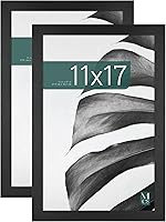 Vista 49 de MCS Studio Gallery Marco para foto rectangular de 12 x 18 pulgadas, imitación de veta de madera de color negro, para póster o impresión artística, 2
