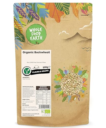 Wholefood Earth Organic Buckwheat – 500g | GMO Free |