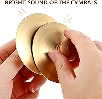 Vista 4 de 4 platillos de dedo con asas de madera, platillos de dedo, instrumento de percusión, mini platillo de mano de danza del vientre, zills de dedo