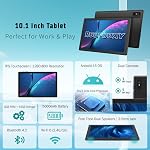 Android Tablet, 10 Inch Android 15 Tablet with Octa-Core Processor, 8GB RAM + 64GB ROM (Expandable to 1TB), 5G/2.4G WiFi 6, HD IPS Touchscreen, Dual Cameras, Tablets with Case