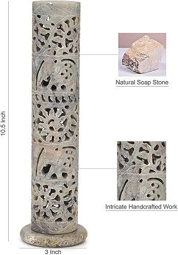 Miniatura 6 de Carry Me Soporte para varillas de incienso de esteatita de mármol, quemador de velas, soporte para velas de té, tallado de elefante hecho a mano