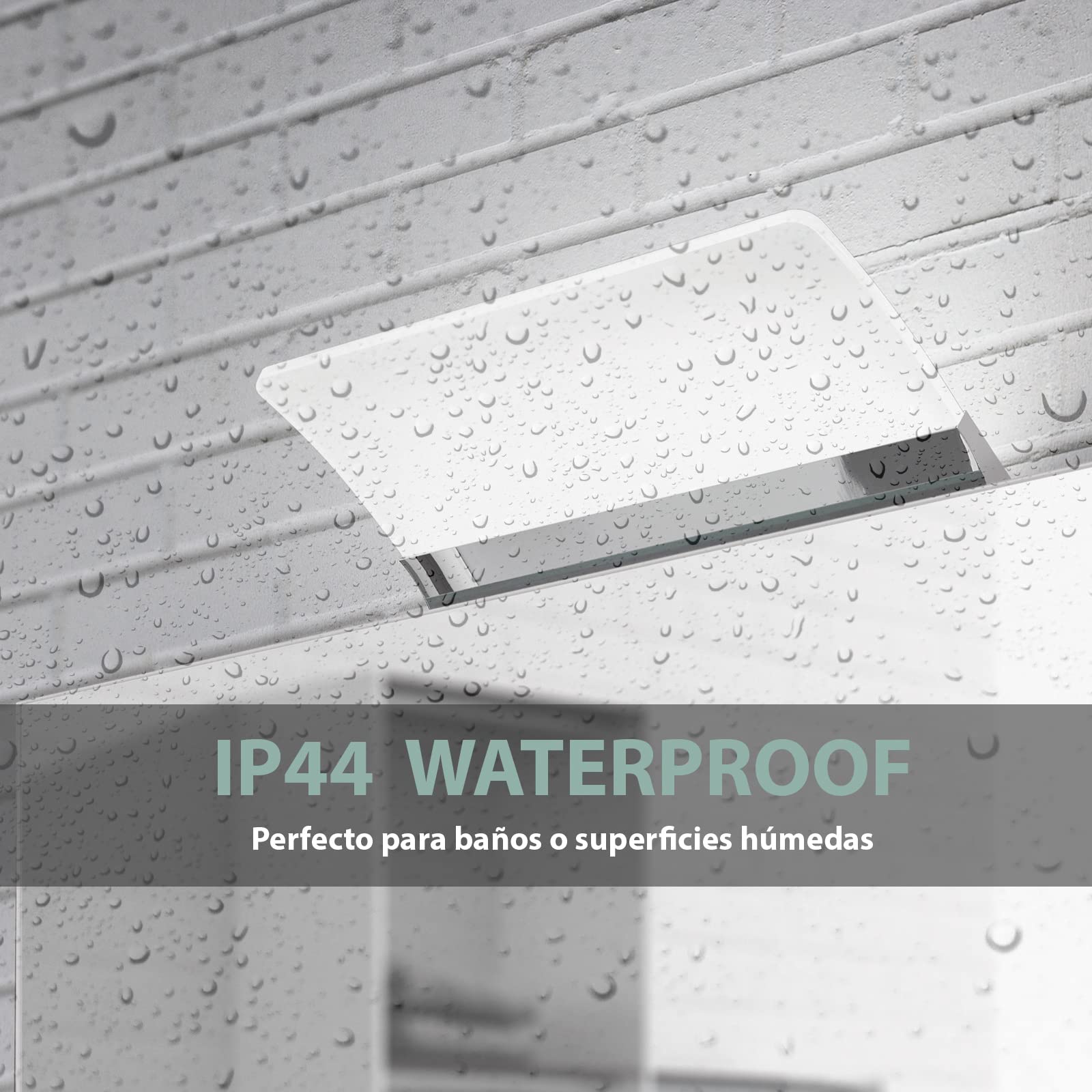 Aplike - Aplique LED para Espejo de Baño - Luz Blanca Fría (5700K) - 12.9 x 7.3 x 50cm | Modelo Apolo