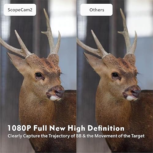 Miniatura 3 de RunCam Scope Cam 2 Cámara Airsoft 1080P HD Game Video Zoom Action Cam, WiFi impermeable, cuerpo de aluminio, grabación de video de 240 minutos,