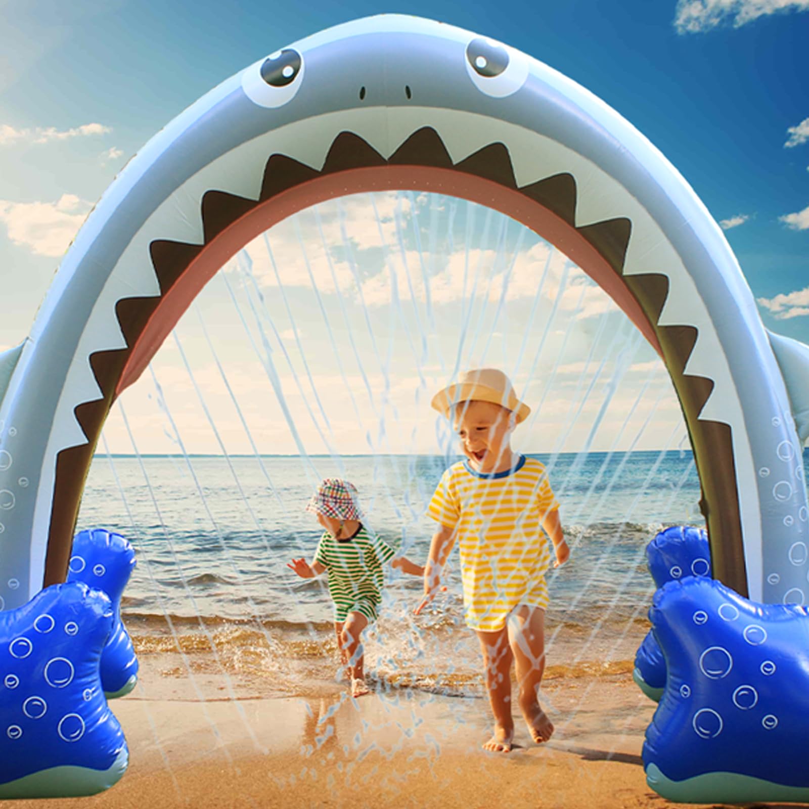 Giant Shark Sprinkler, Giant Outdoor Water Toy, Summer Outdoor Play Sprayer, Suitable for Summer Gifts Backyard Garden Lawn Water Party