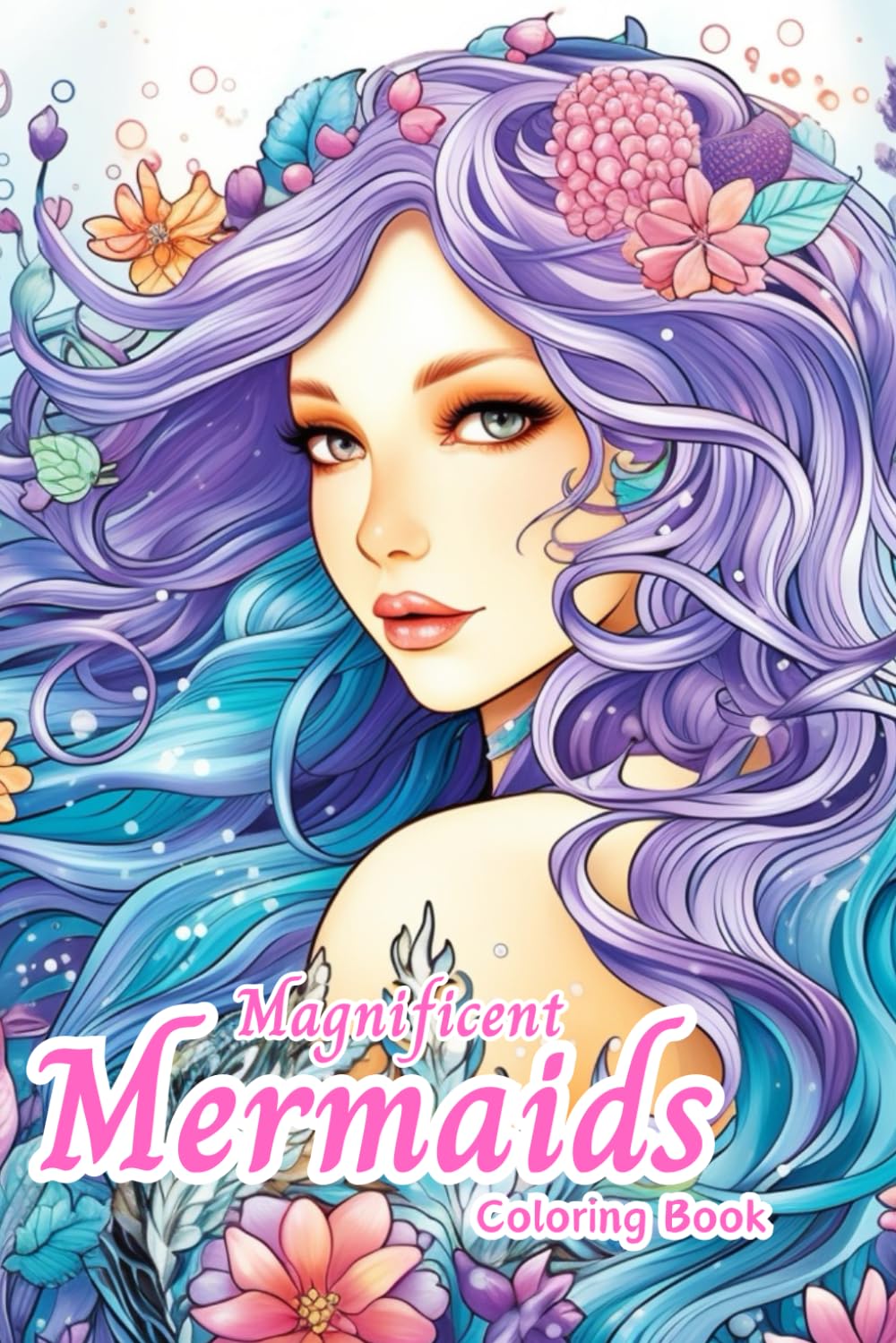 Creative Haven Magnificent Mermaids Coloring Book For Teens: Fantasy