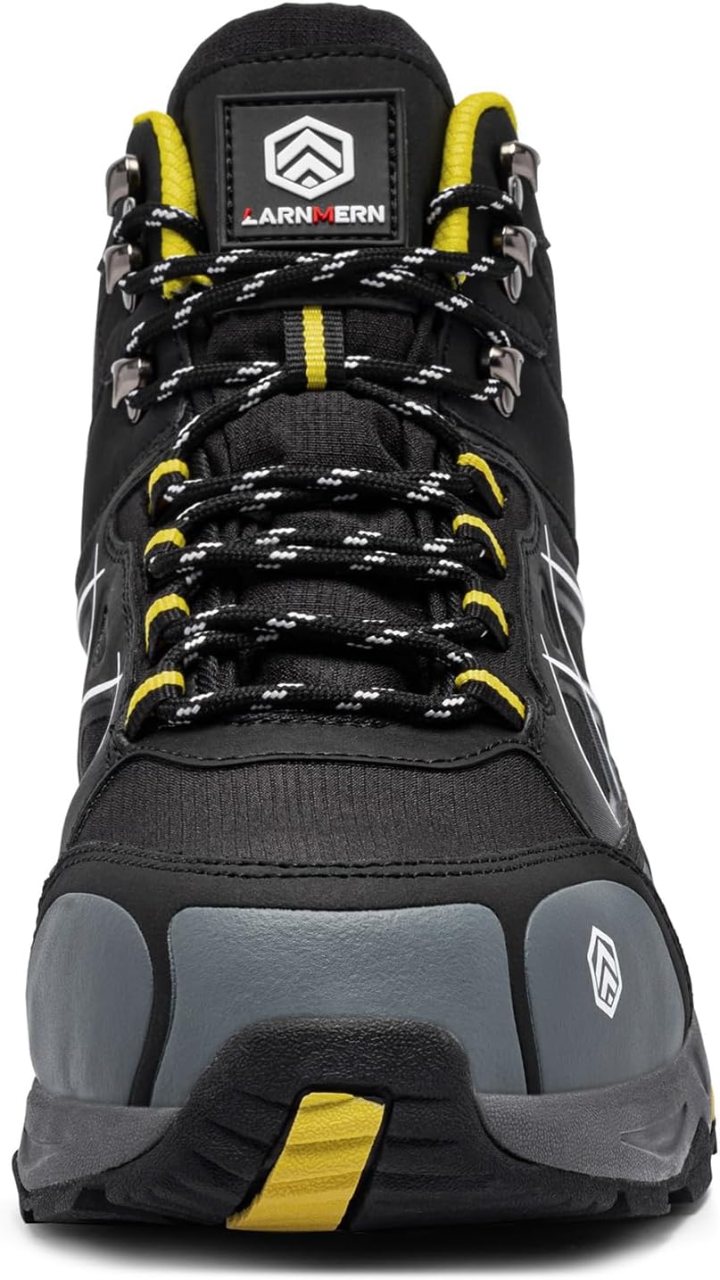 LARNMERN Steel Toe Work Boots Men,Non Slip Safety Shoes,Comfortable Industrial and Constructio Hiking Sneakers - Image 3