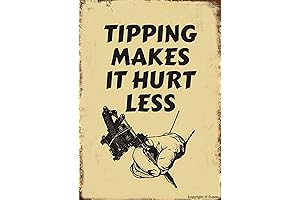 Metal Tattoo Wall Art Sign: Enigmatic Decor for Edgy Ambiance