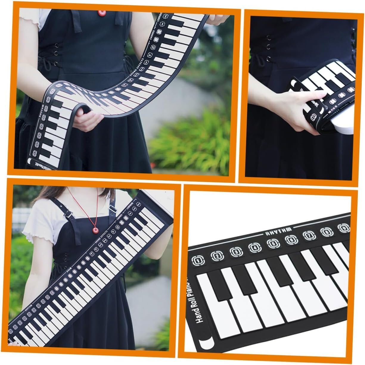 pianoforte digitale 49 tasti pesati | Elettronica ​pianoforte con altoparlante stereo integrato, Tastiera per bambini e principianti | CLAVIER