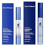 Natural Eyelash Serum with Eyebrow Serum Set - Boost Eyelash Growth Enhancer for Longer, Thicker, Fuller-Looking Lashes and Brows - Gentle & Effective Formular [3 mL + 5mL]