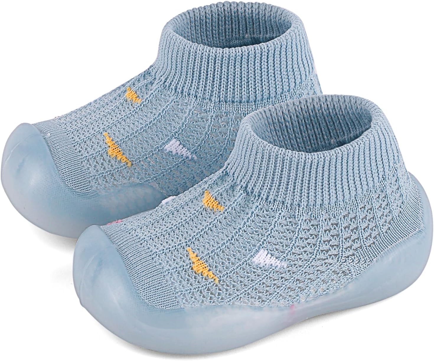 Shoes Socks with Rubber Sole Baby Boy Girl Summer Shoes First Steps Non-Slip image 2