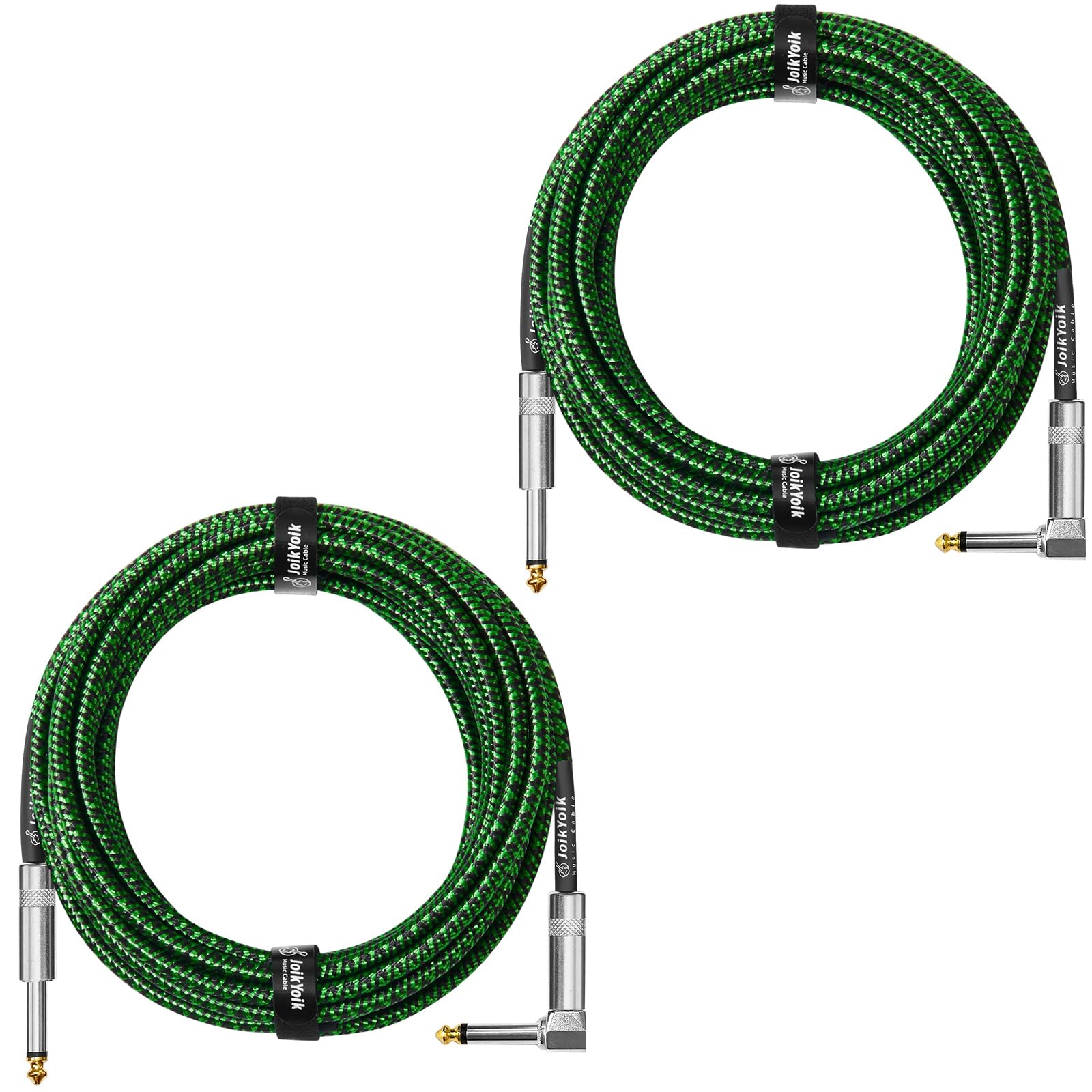 Câble d'instrument (6,35 mm coudé/droit, vert, 6 m)