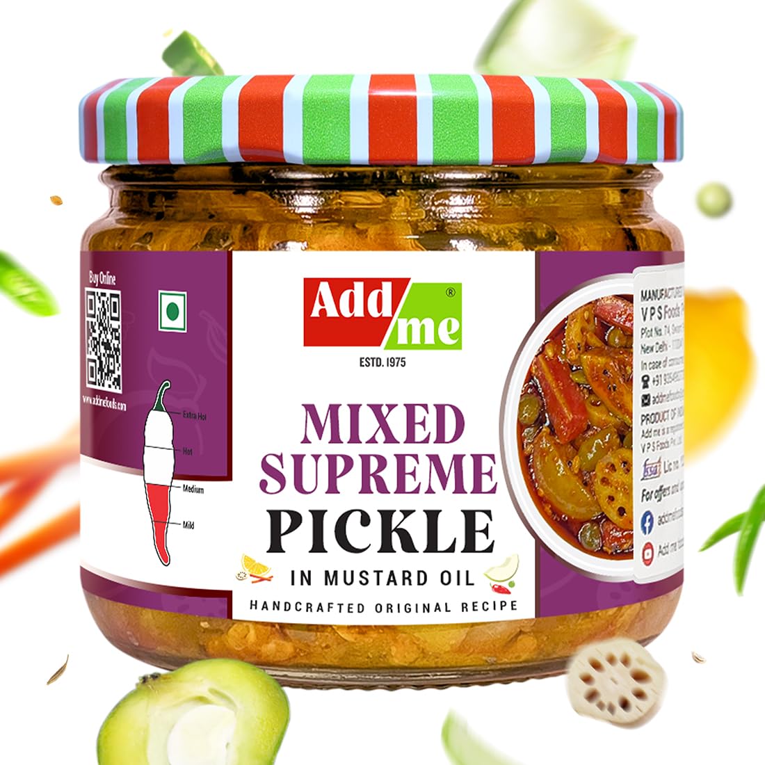 Add me Mixed Supreme Pickle in Mustard Oil 300gm | Homemade rajasthani mix achar | Taste of mixed pickle in marwadi style Glass Jar (B0CC9J6M84) Amazon Price History, Amazon Price Tracker
