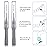 Patelai 100 Pieces Braces Brush for Cleaner Interdental Brush Toothpick Dental Flossing Head Oral Hygiene Flosser Tooth Cleaning Tool (Gray)
