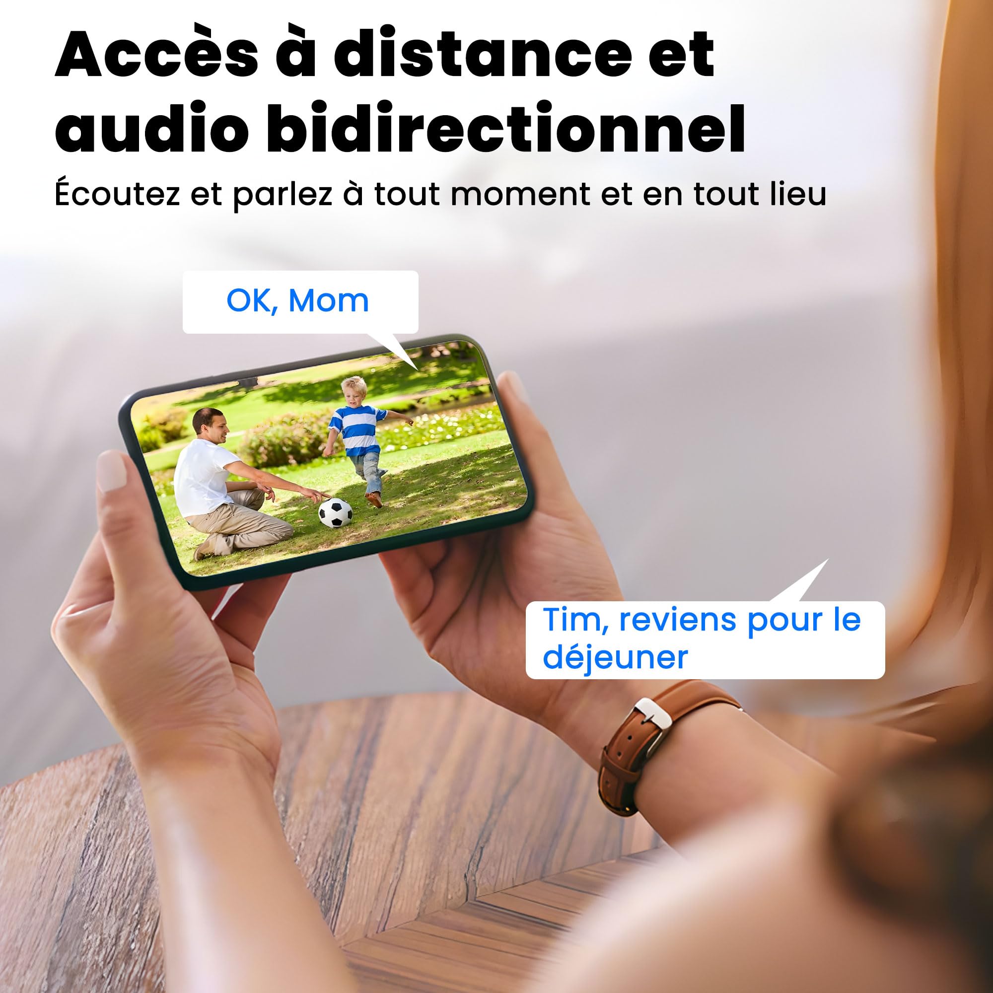 Funstorm 2K/3MP Caméra Surveillance Extérieur sans Fil à Batterie, Double Bande Wi-FI 2.4G/5GHz, Audio Bidirectionnel,Détection de Mouvement, Vision Nocturne en Couleur, IP66, Stockage Cloud Gratuit