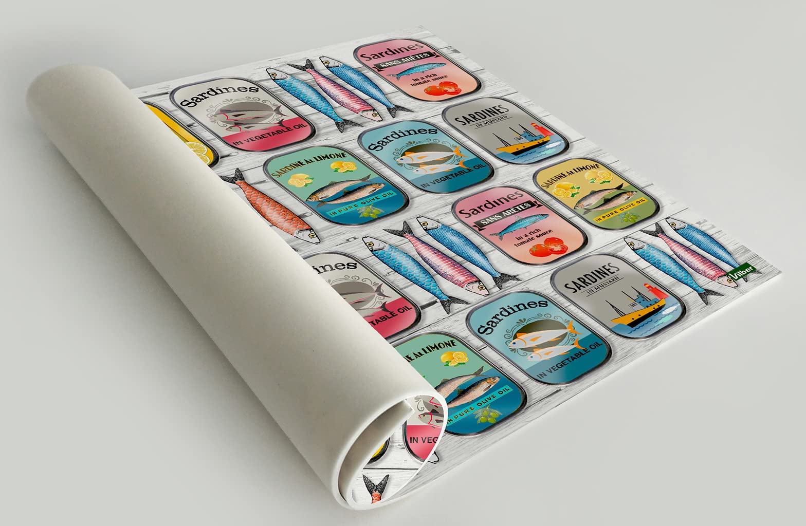 4 Salvamanteles De Vinilo Con Diseño De Peces - Impermeables, Antideslizantes Y Lavables, Fabricados En España