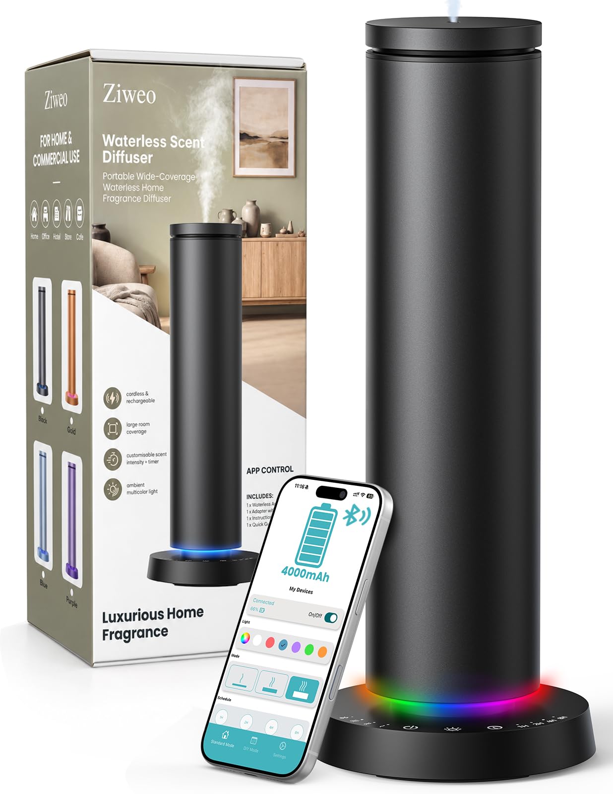 40% off Cordless Waterless Diffuser Whole House Aroma