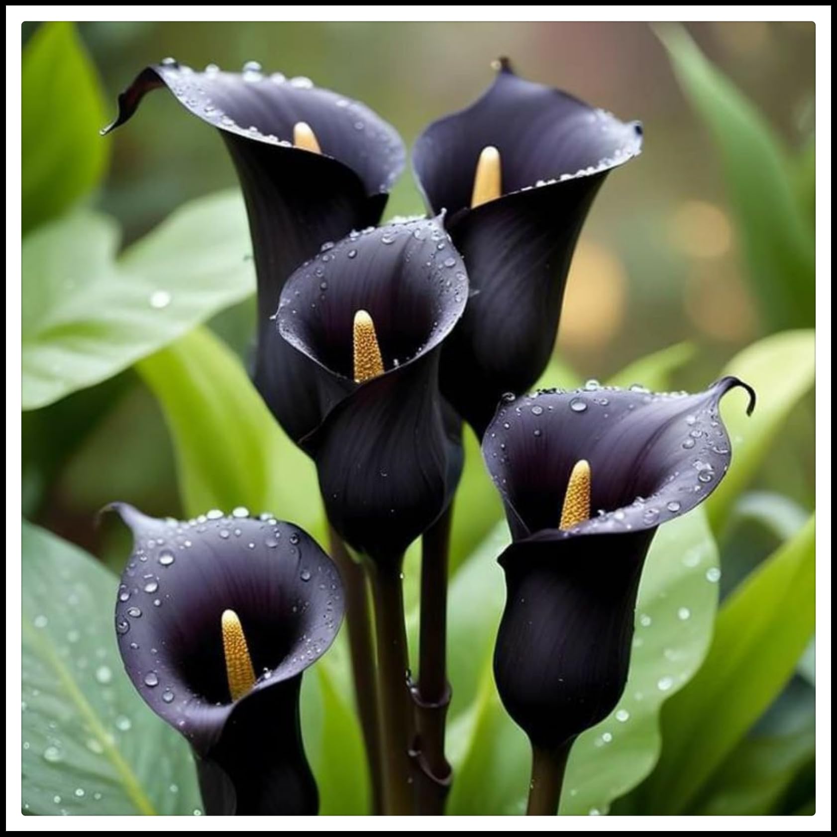Calla Lily Bulbs.Strong Plants That Grow Well Mix Golden Jade Carving Feels Beautiful//.（NVNJHJN）.-2 Bulbs-B