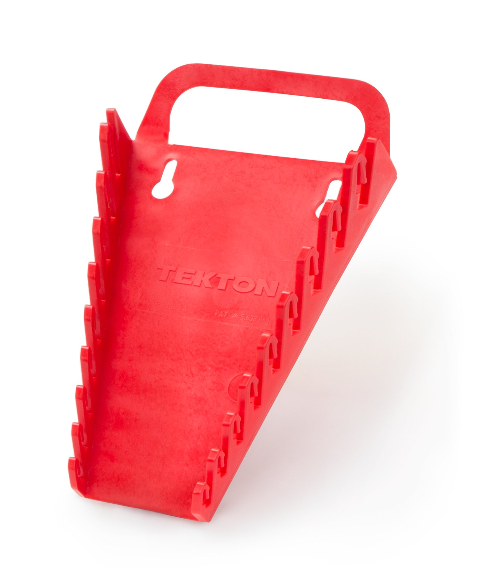 TEKTON 9-Tool Combination Wrench Holder (Red) | 79365 | Made in USA