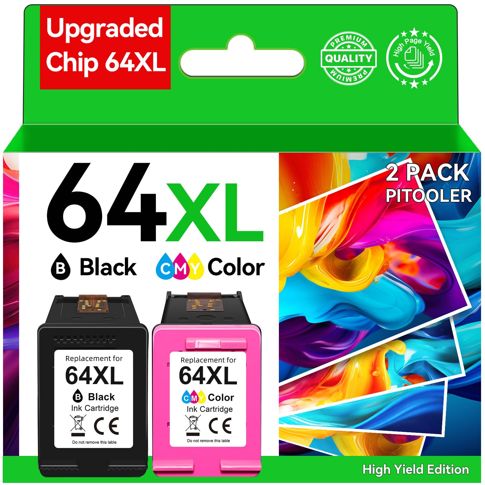 Amazon.com: 64XL Ink Cartridge Combo Pack Replacement for HP Ink