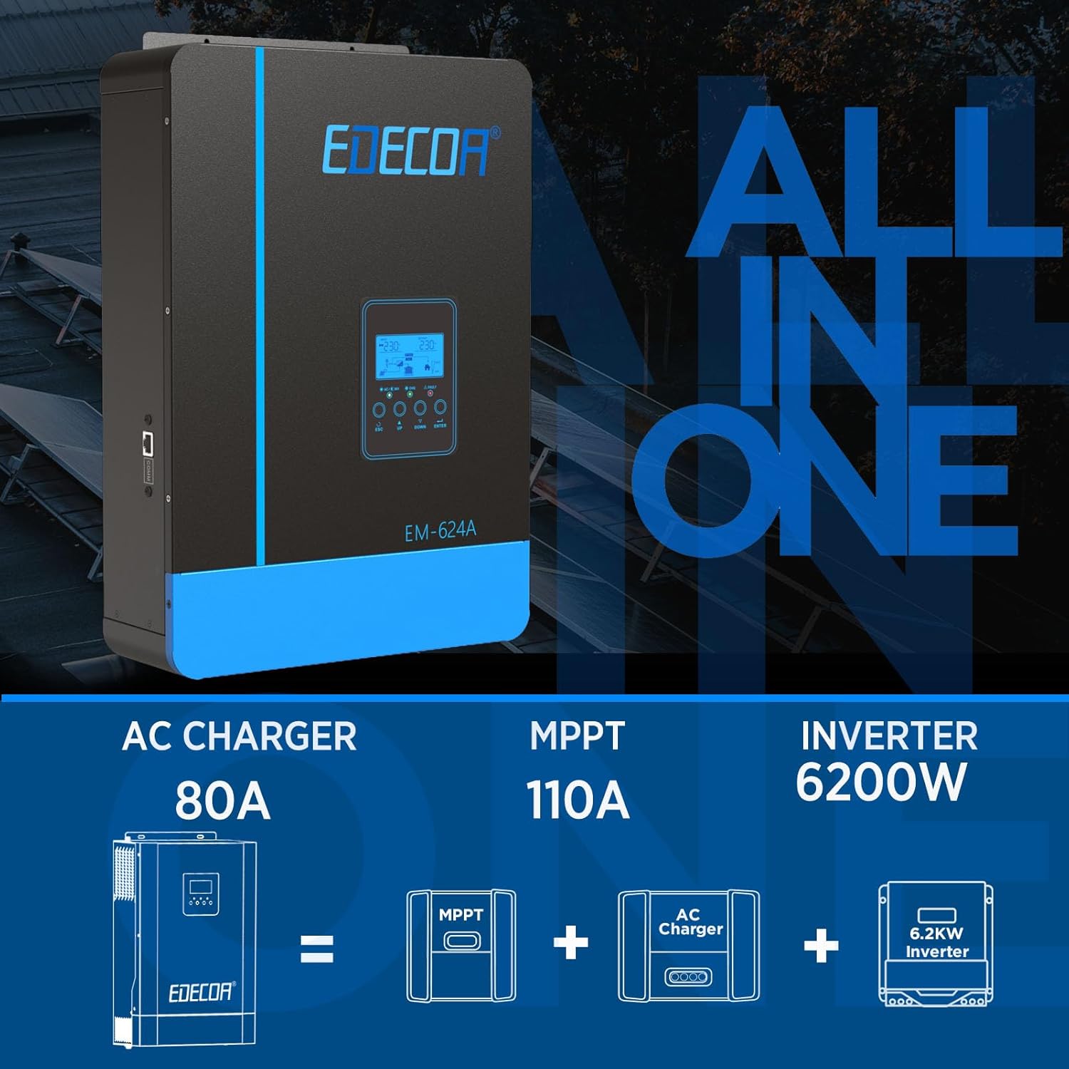 All-in-one features of EDECOA inverter