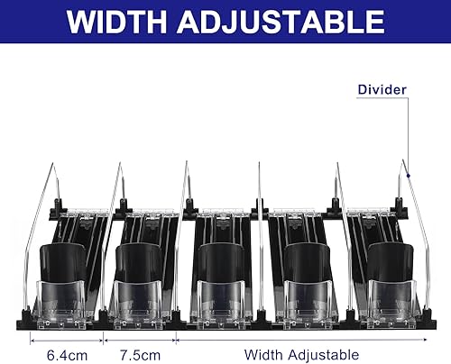 Miniatura 4 de uxcell Organizador de latas de soda para refrigerador, organizador de bebidas autoempujable para refrigerador, dispensador de bebidas ajustable de