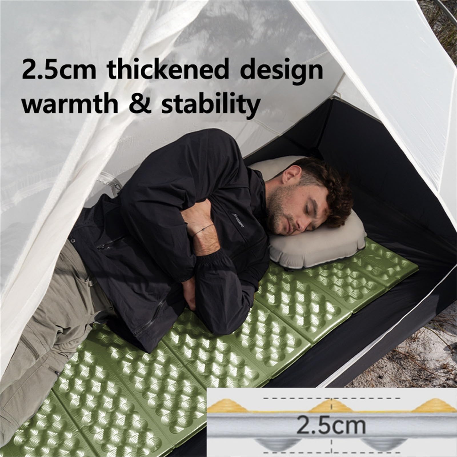 Esterilla Camping Estera Cuadrada Plegable portátil Liviana for Nido de Huevos