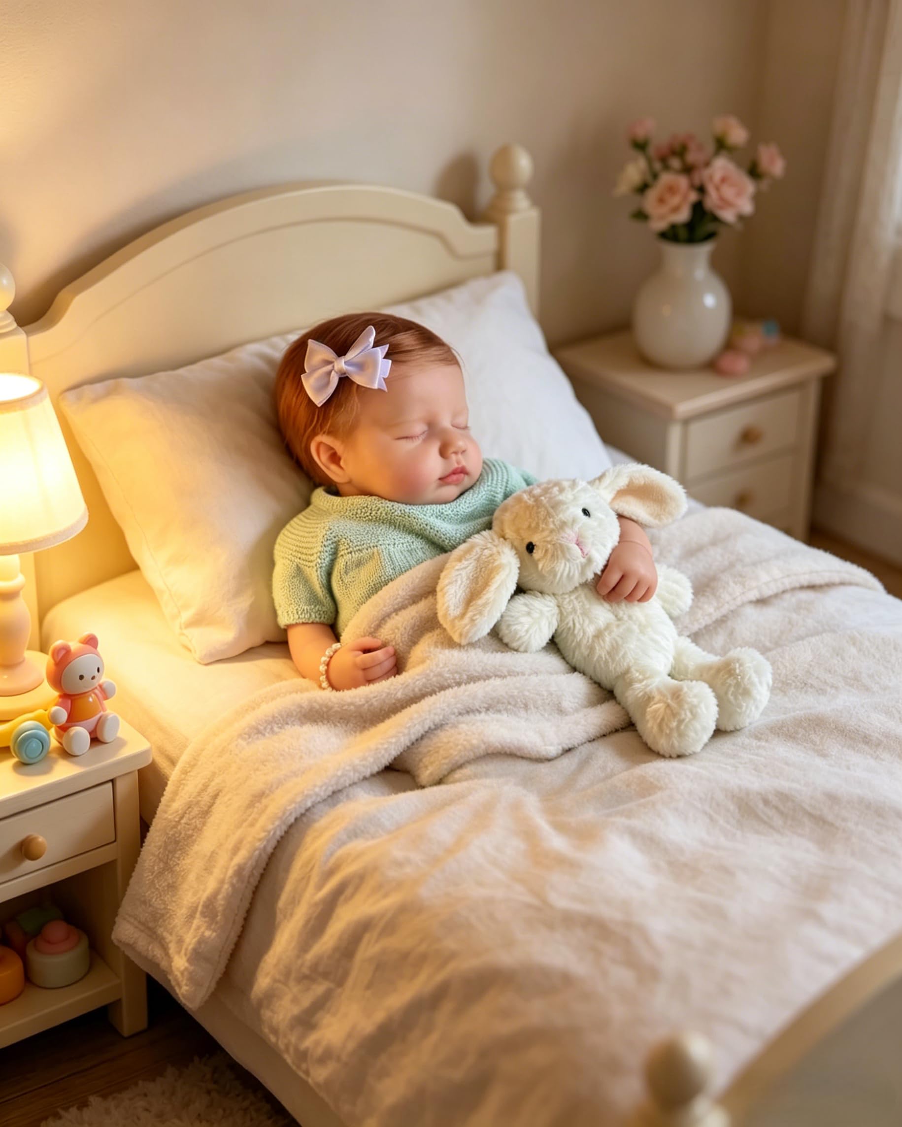 50 cm miękki silikonowy śpiący Reborn Baby Dolls tkanina ciało winyl realistyczny noworodek słodka lalka bobas z klipsem kokardka realistyczne niemowlęta lalki Bebe zabawki prezent dla dzieci