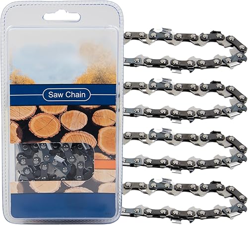 Jeremywell Hoja de cadena de motosierra S45 de 12 pulgadas, 45 eslabones de transmisión de 38 pulgadas, paso LP de 0.050 pulgadas, calibre de 0.050