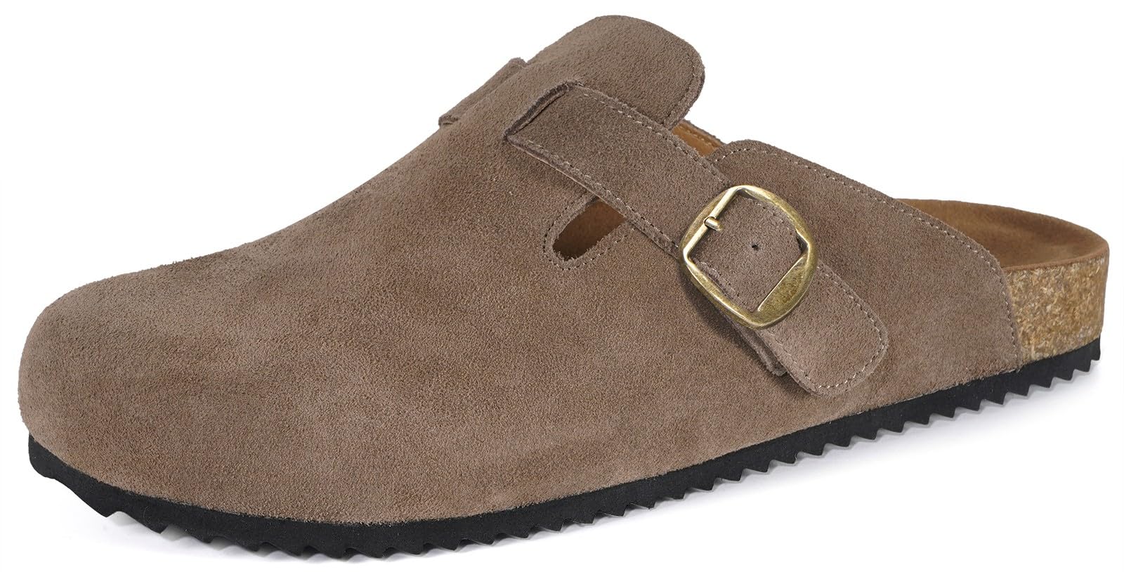 Sabot Donna Ciabatte Uomo Chiuse con Comodo Pantofole in Pelle Scarpe da Giardino Traspirante Sandali Ciabatta 36-46