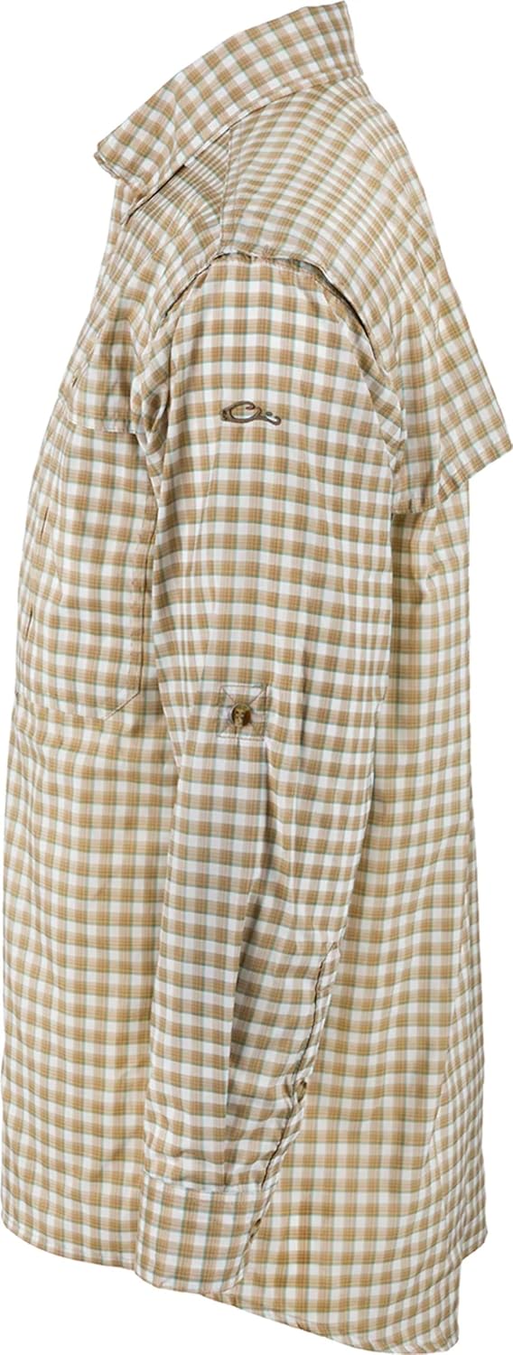 DRAKE Waterfowl Men's FeatherLite Plaid Wingshooter's Quick-Drying Moisture-Wicking Long Sleeve Shirt - Image 5