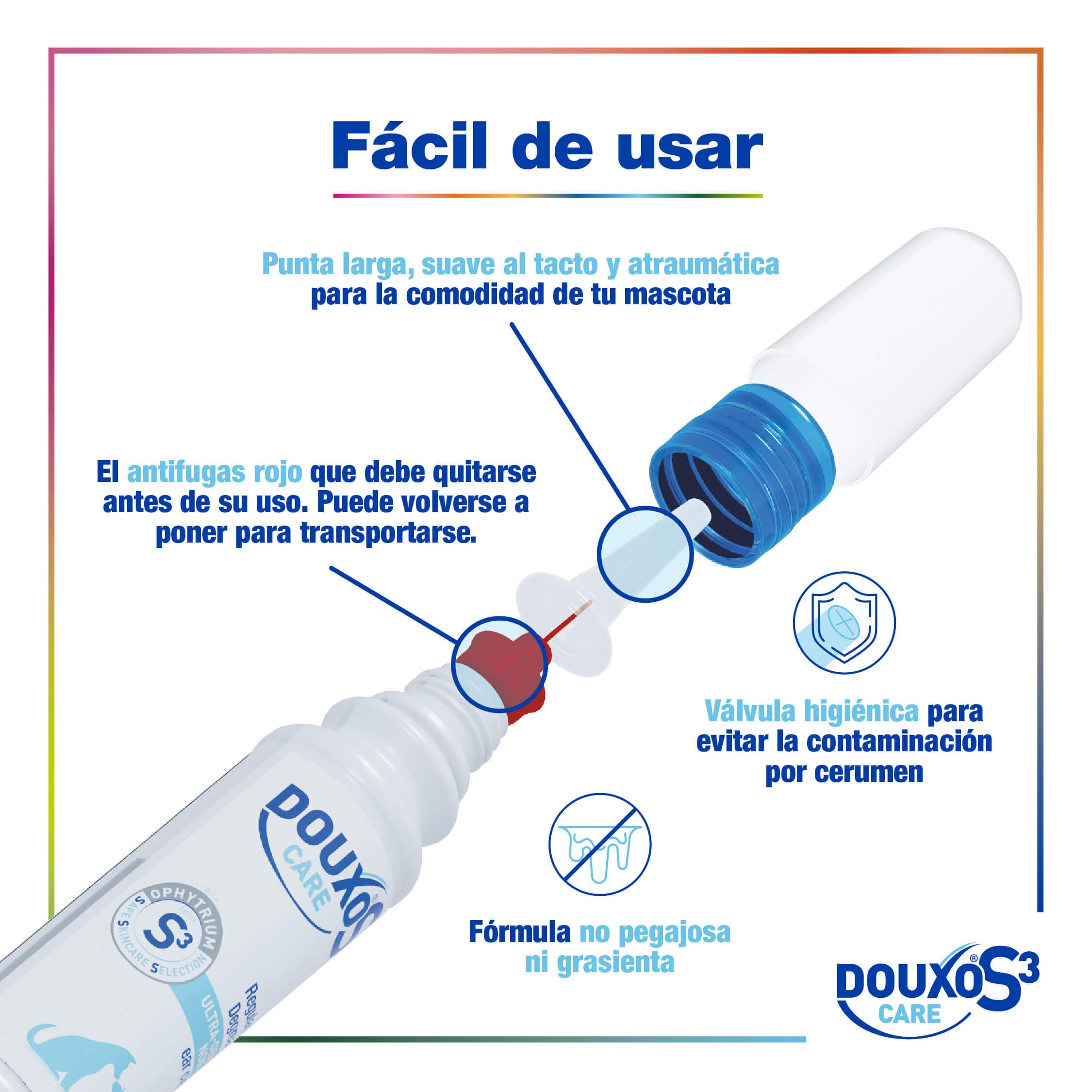 Douxo S3 Care - Loción Auricular para Perros y Gato - Higiene - Uso frecuente (120 ml)