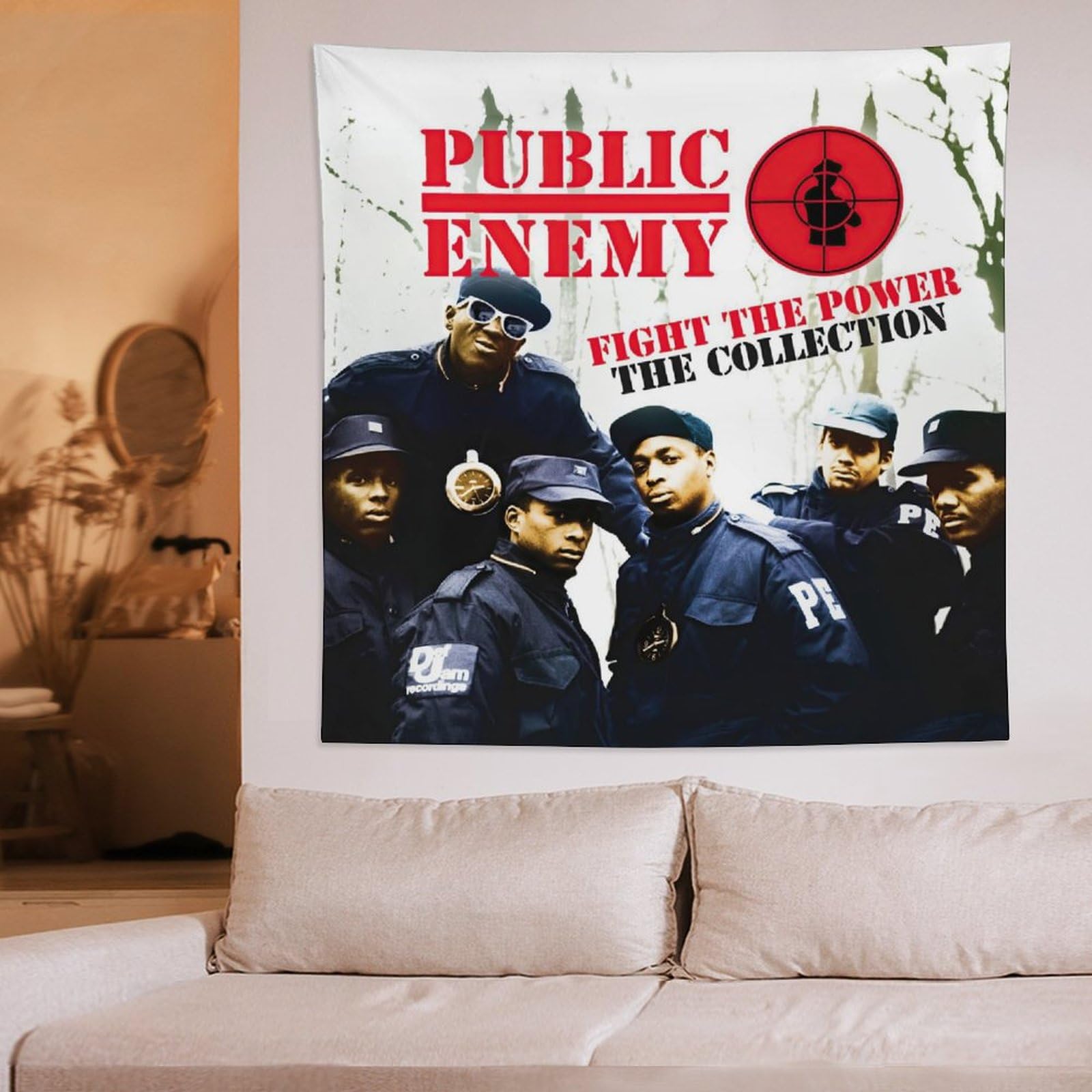 Amazon.com: Julcewred Public Hip Hop Music Enemy Band Tapestry Art 