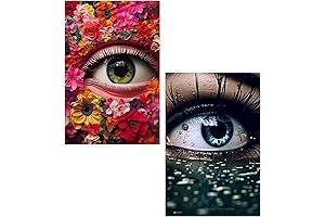 Abstract Eye Diamond Painting Kit: Electric Vibes