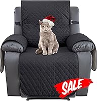 Vista 42 de XINEAGE Funda para Sillón Reclinable Resistente al Agua, Fundas Antideslizantes para Silla Reclinable para Silla Reclinable con Bolsillos, Fundas