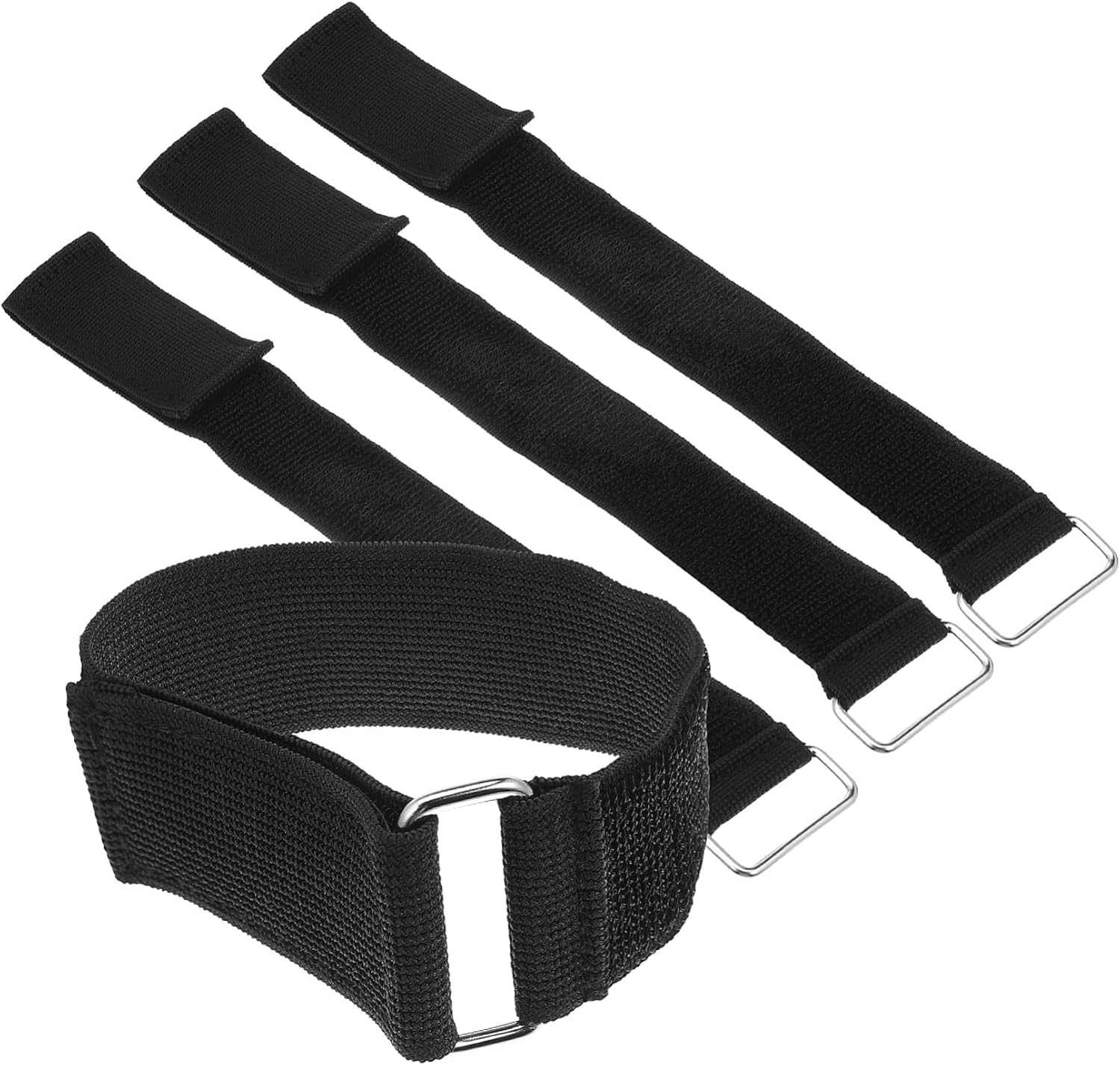 4pcs Adjustable Elastic Hook and Loop Fastening Straps Durable Cable Organizer Ties for Home Office and Vehicle Use Heavy Duty Securing Cord Ties for Versatile Applications