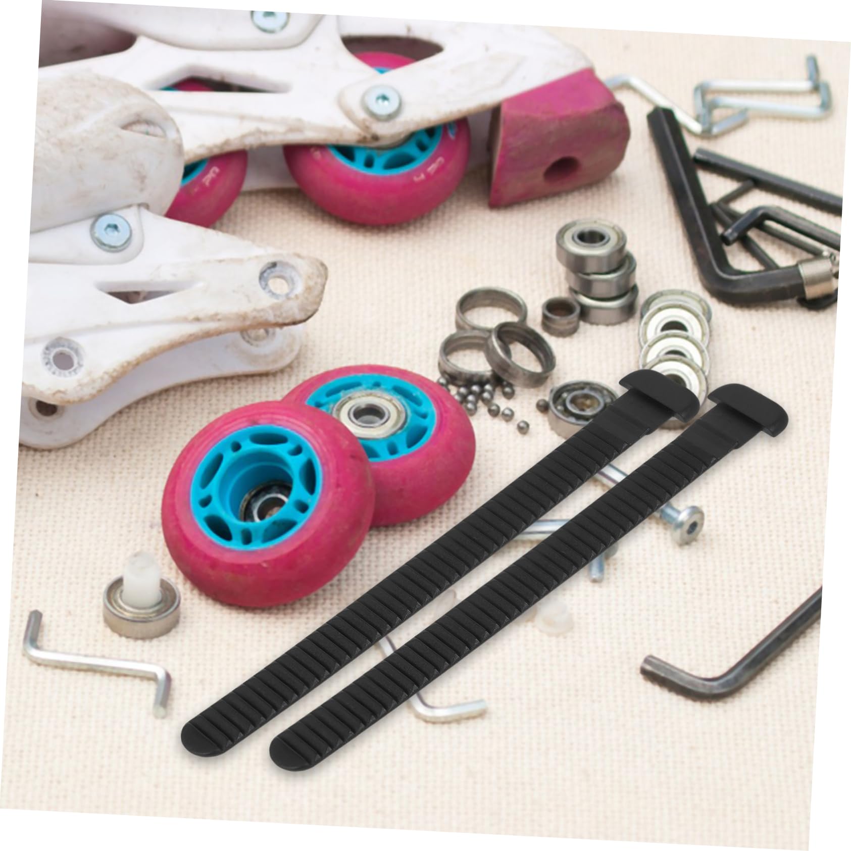 KICHOUSE 2pezzi Cinghie Fissaggio per Snowboard Fibbia per Attacchi Cinghie Ricambio per Stabilità e Utilizzo Accessori per Snowboard e Pattinaggio