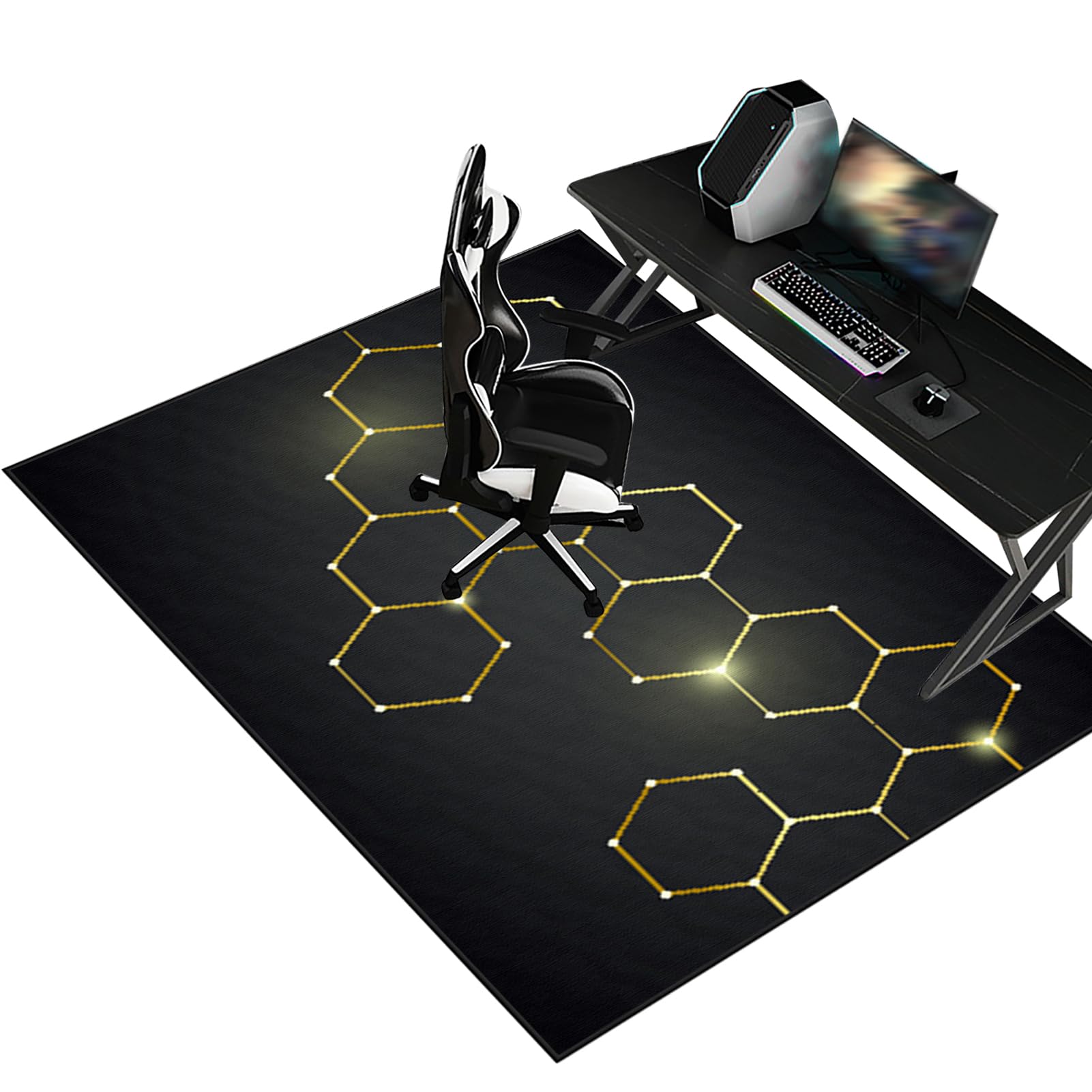 Heavy Duty Office Gaming Chair Mats for Carpeted and Hardwood Floor Desk Chair Mat Carpet Protector Chair Mat for Home and Office Hard-Floor Chair Mats Floor Mat for Office Chair 200 x 250 cm