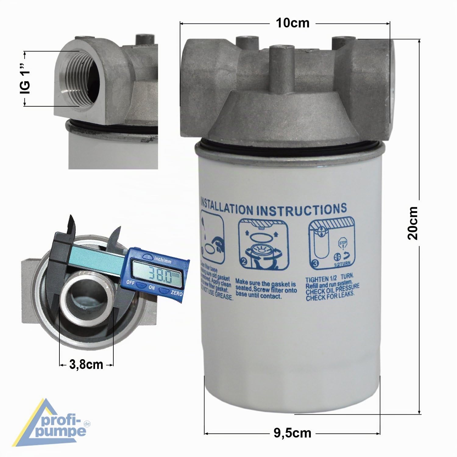POMPA TRAVASO GASOLIO CON FILTRO - POMPA GASOLIO CON FILTRO - POMPA ASPIRAZIONE DIESEL POMPA DIESEL 24V con tubo in gomma 6m + pistola automatica + filtro diesel POMPA GASOLIO KIT COMPLETO