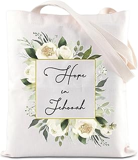 Jehovah Witness Hope In Jehovah Tote Bag - JW Pioneer Christian Shopping Bag - Bible Verse Gift - JW Baptism Gift