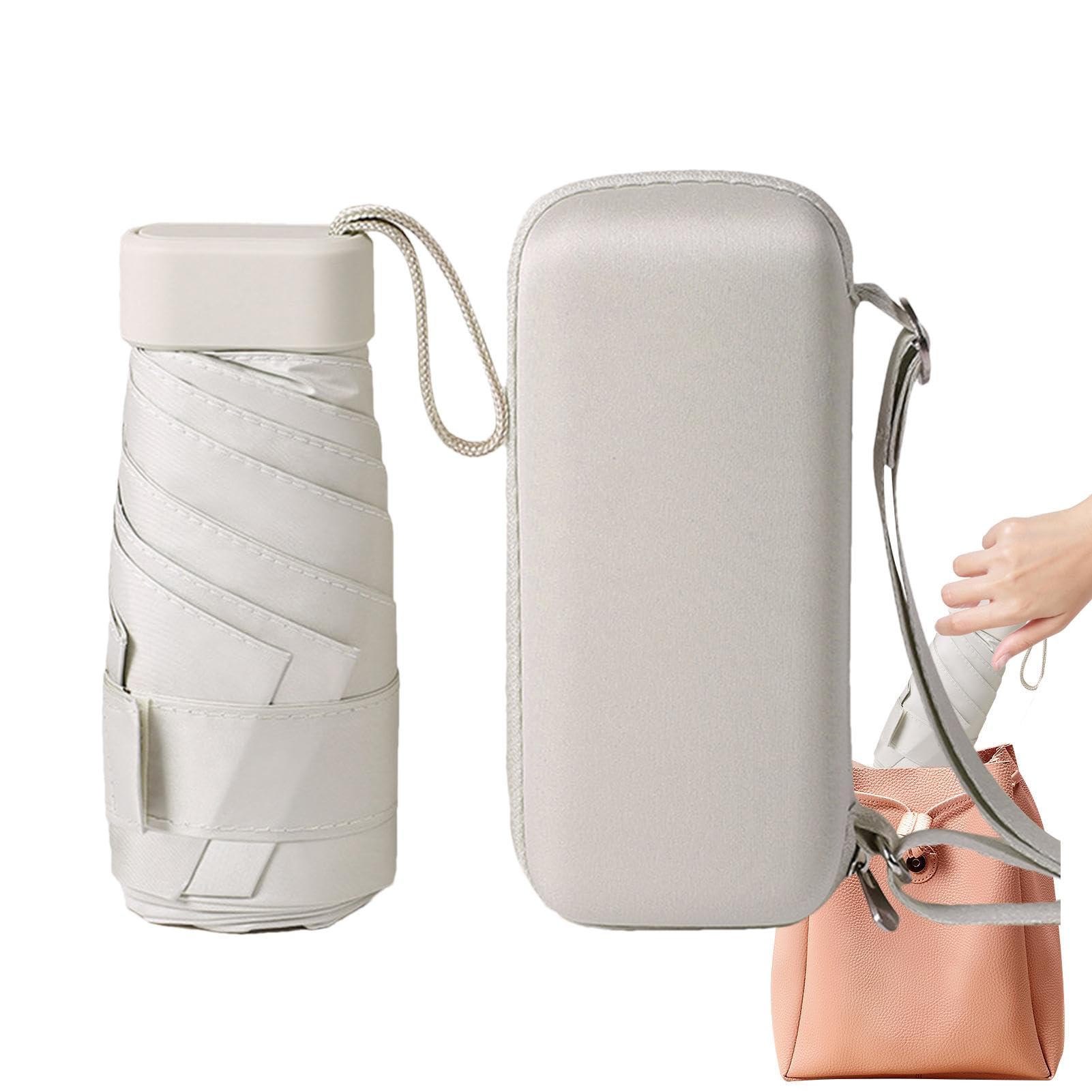 Hugsweet Compact Sun Umbrella,Upf 50+ Small Travel Umbrella | Outdoor Sun & Rain Protection Umbrella, Waterproof & Travel Sun Umbrella 35inch Open Diameter