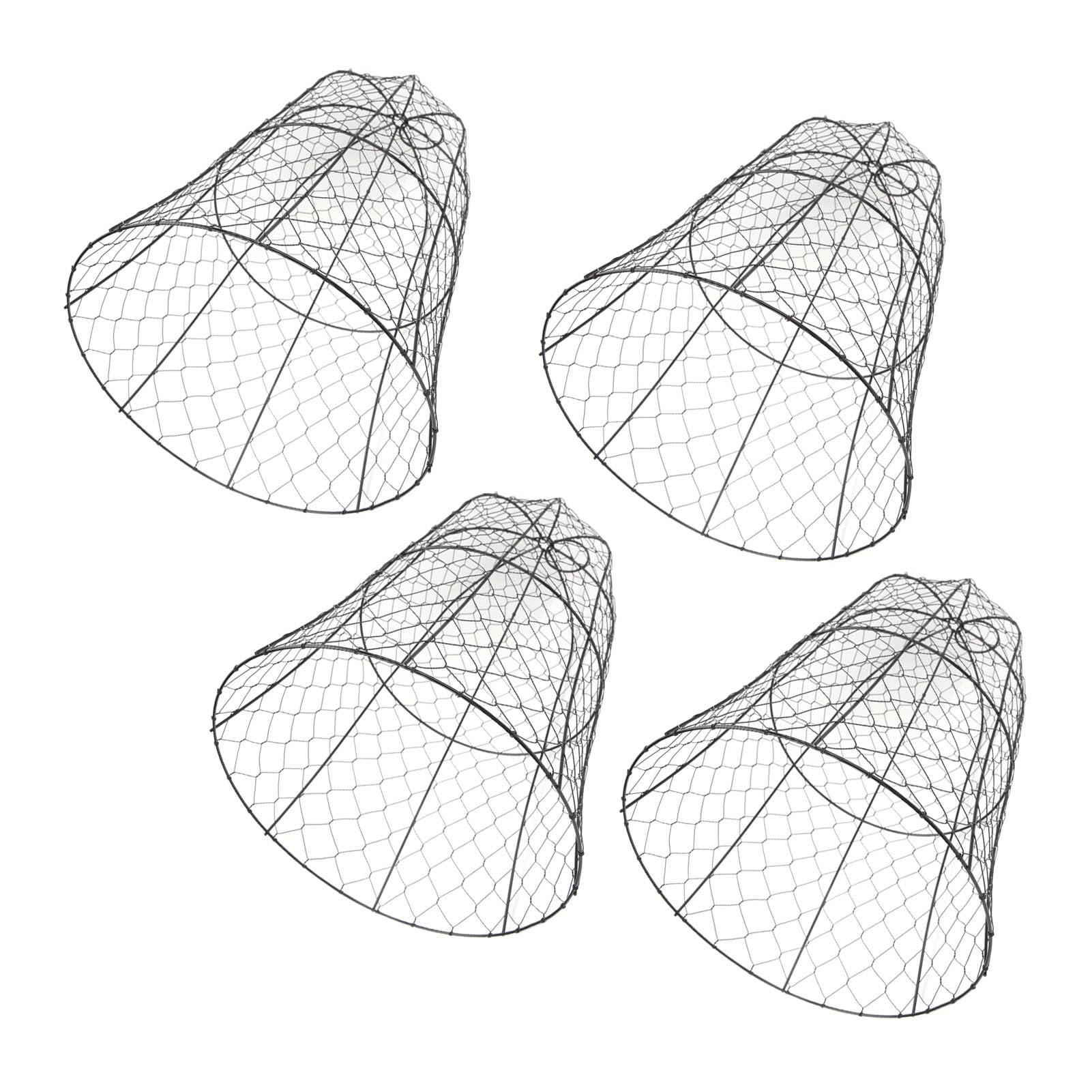 Chicken Wire Plant Protector 10pcs Black Garden Stainless Steel Extra Large Cloche for Bunnies Chickens Birds Out