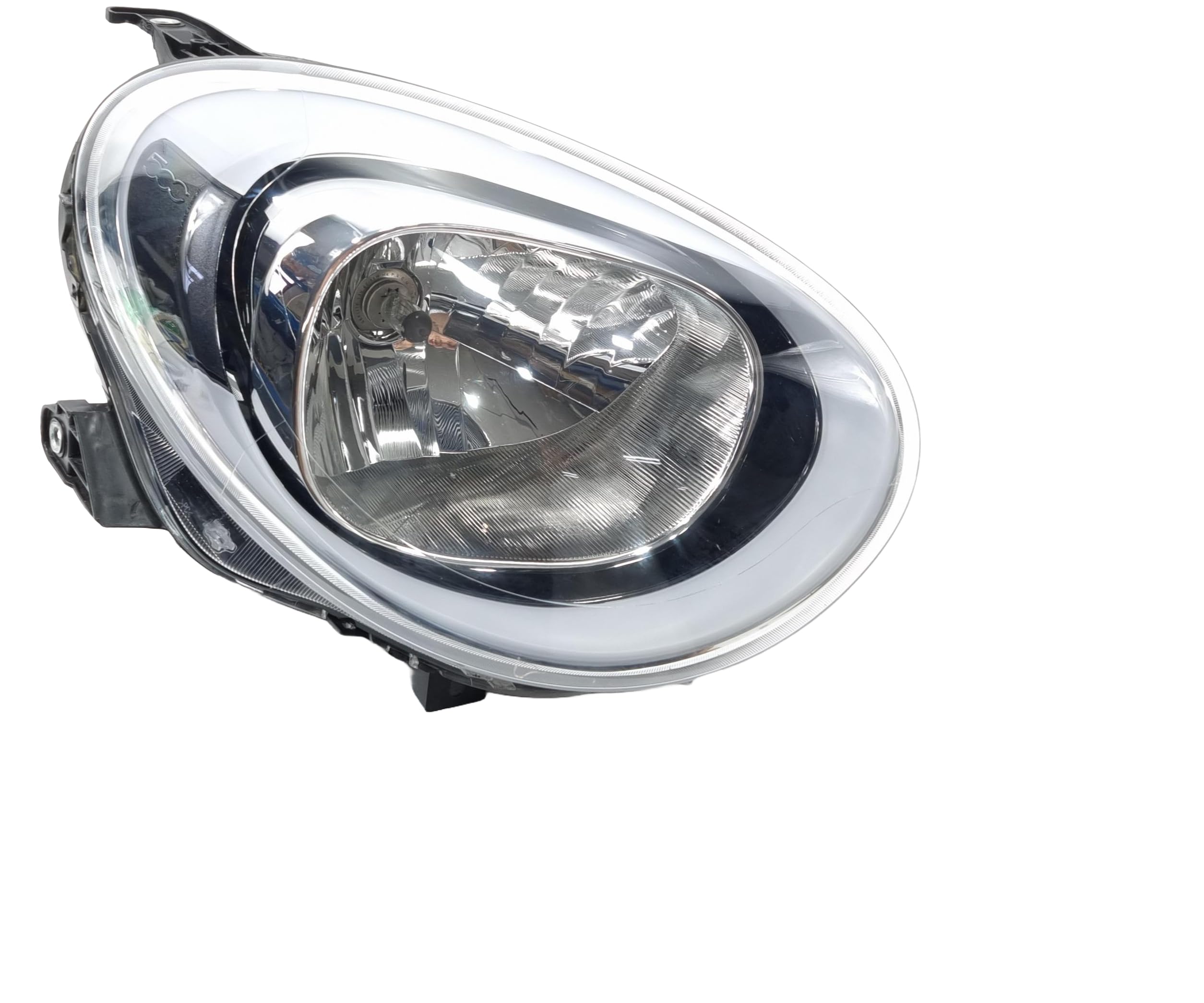 Faro Fanale Proiettore Anteriore Superiore DX Destro Compatibile Per 500 X dal 2015 Predisposto Per Regolazione Elettrica Gruppo Ottico