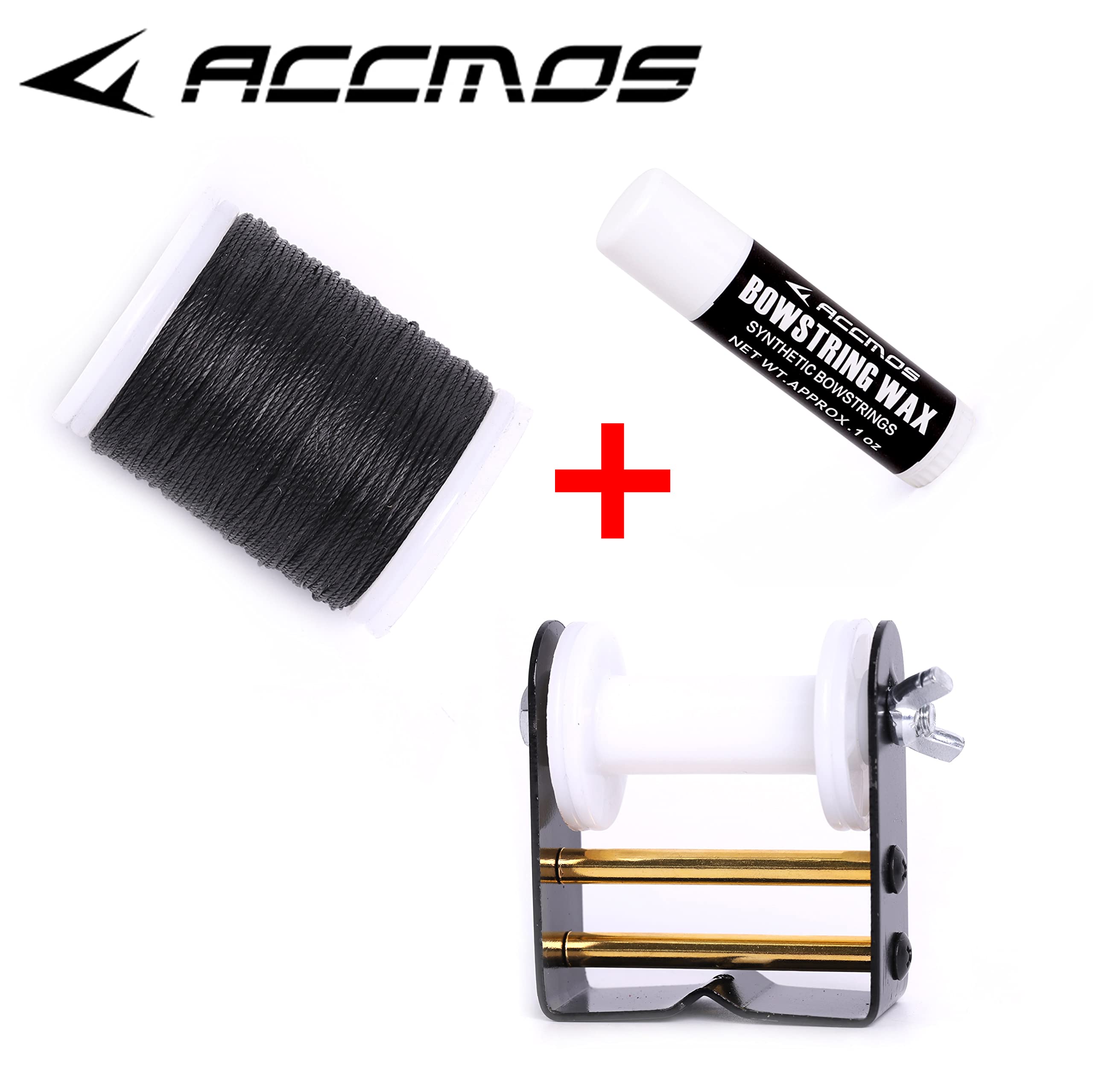 ACCMOS Tiro con L'Arco Corda dell'Arco Server Attrezzatura + Bow String Serving Thread + Cera per Archi Proteggi la Corda dell'Arco Set Caccia Tiro Archi Accessori