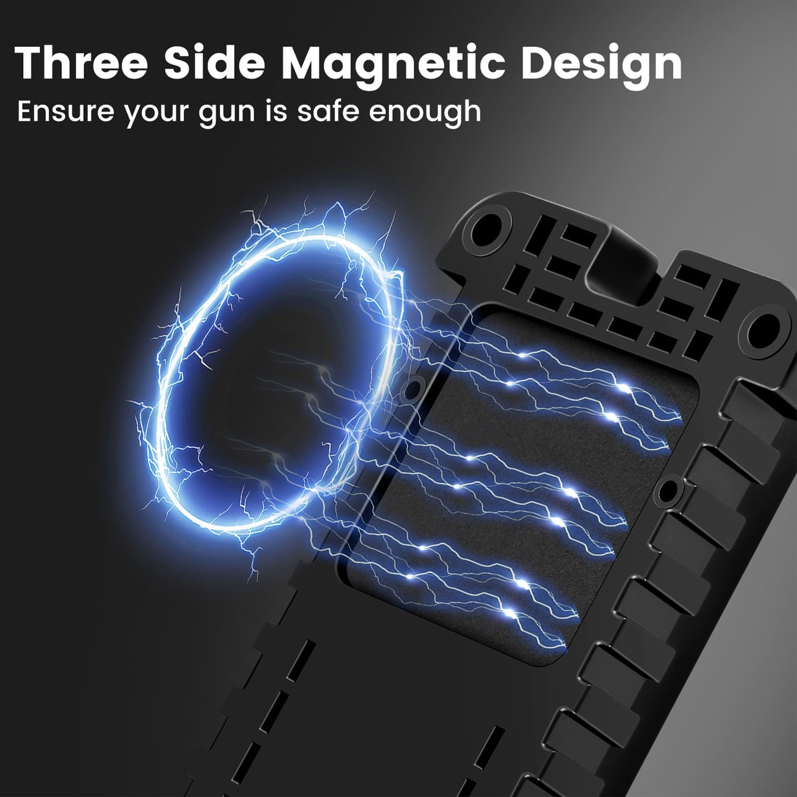 XFLHXY Fondina Magnetica Quickdraw per Pistola, per Veicoli e Casa - Supporto Magnetico per Pistola, Accessori per Pistola, Auto, Camion, Scrivanie, Casseforti, Pareti