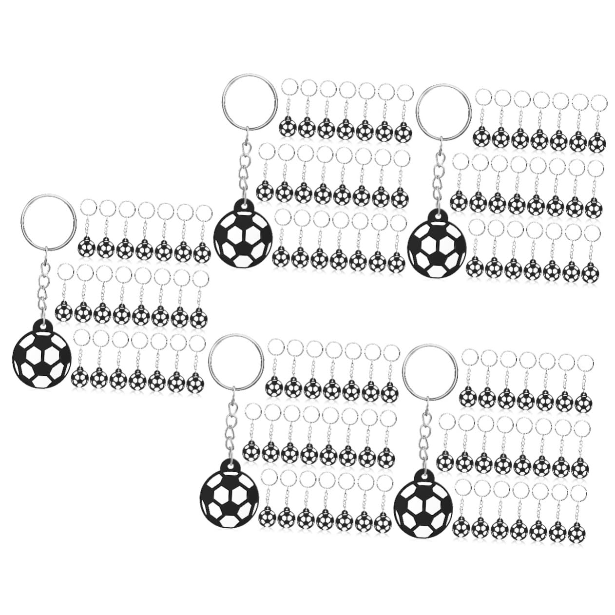 TOYANDONA Fußball Schlüsselanhänger Kreative Fußball Anhänger Als Party Mitgebsel Für Geburtstag Und Karneval Pvc Softgummi Schlüsselringe
