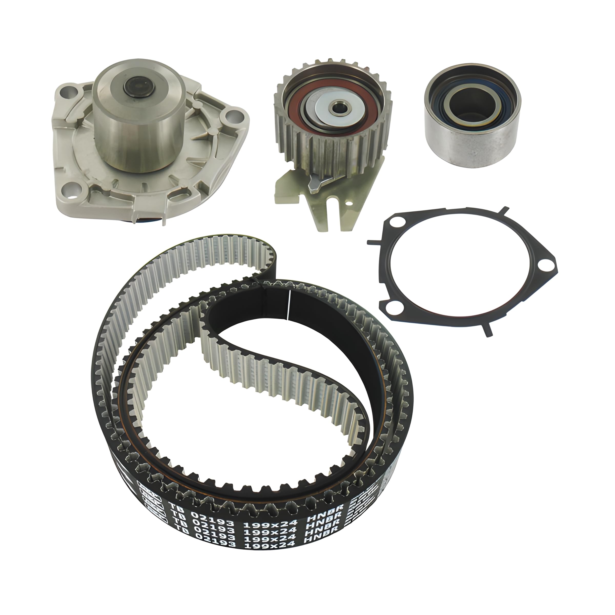 SKF Wasserpumpe und Zahnriemensatz mit Dichtungen VKMC 02195-2 Höhe 171 mm Länge 271 mm Breite 142 mm - OE-Qualität