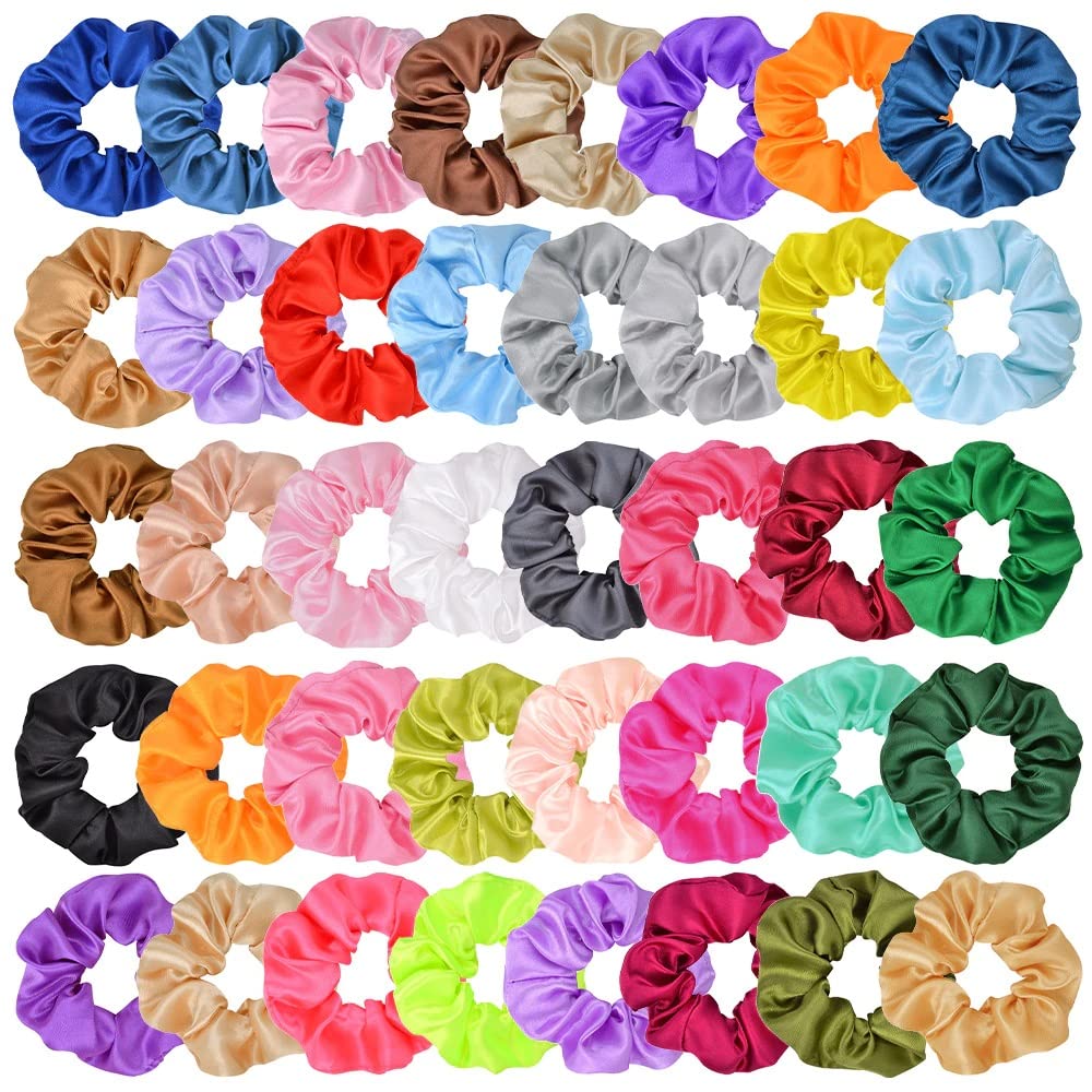 24 Pieces Multicolor Satin Scrunchies Elastic Hair Bands for Girls and Women (12 Random Colors) (B0BNB3J5ZQ) Amazon Price History, Amazon Price Tracker